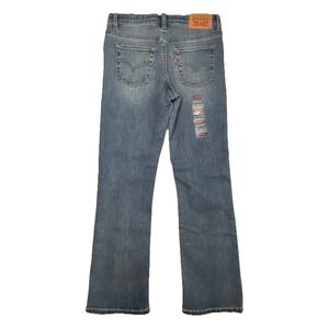 New Levis Bootcut Stretch Jeans Womens 8 Regular Blue Denim Classic Boot 26x24